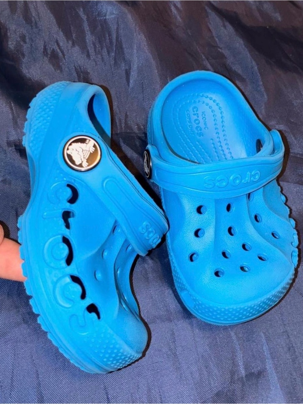 Crocs Blue Toddler size 6 clogs slip on shoes